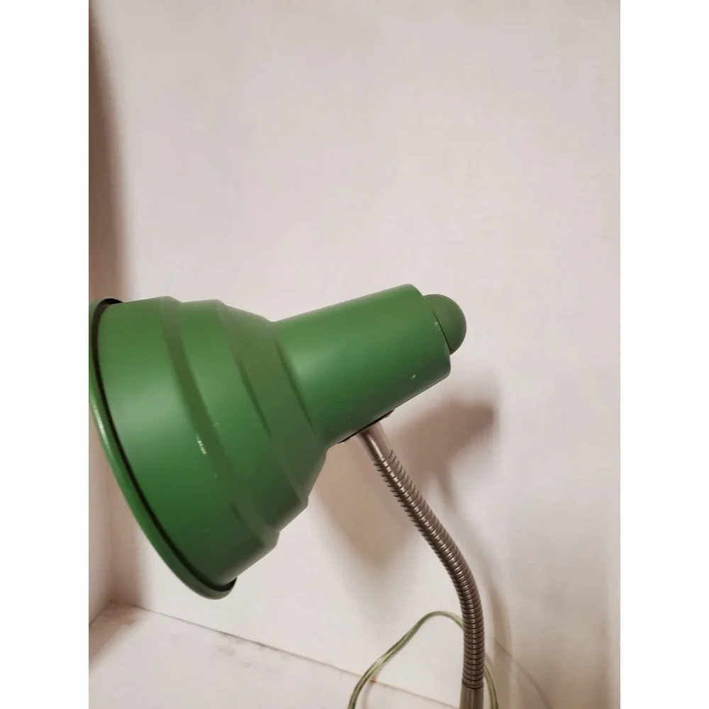 Vintage Todd Oldham Dormroom Gooseneck Desk Lamp - Green Metal